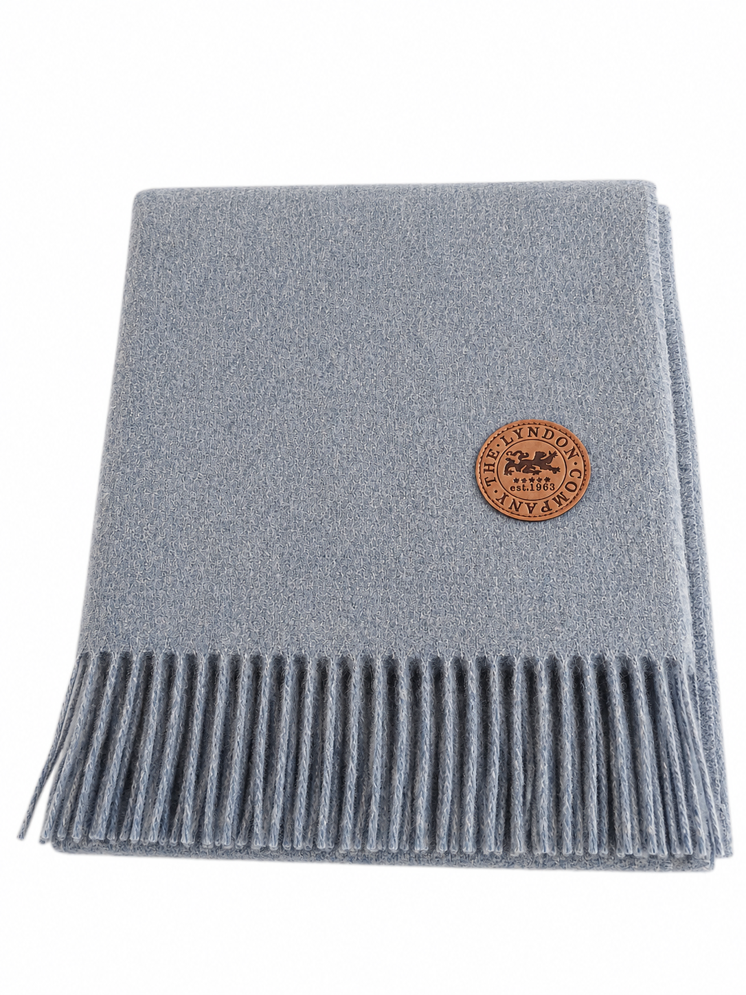 The Lyndon Company. Arthington Faux Cashmere Throw Colour Denim 130x180cm