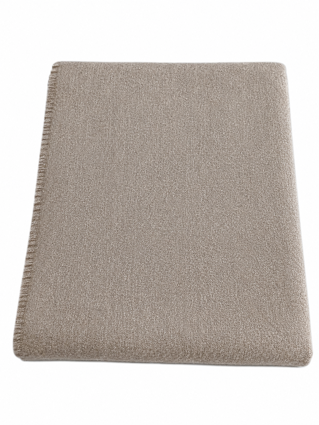 The Lyndon Company. Arthington Faux Cashmere Throw Colour Natural 130x180cm