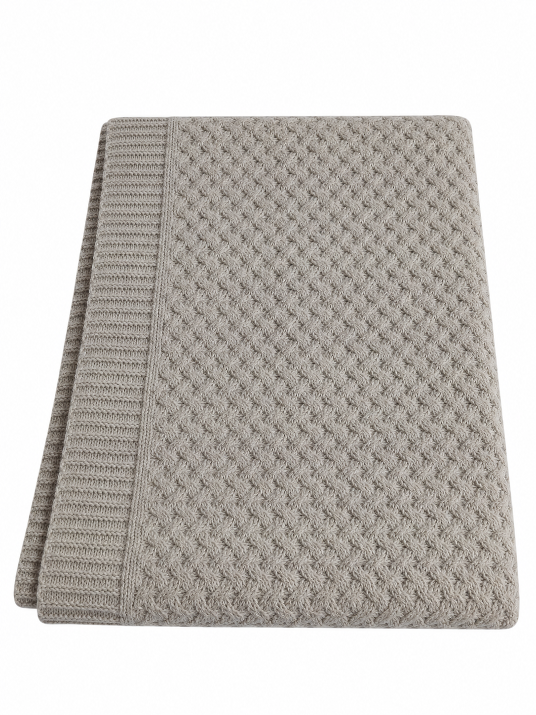 The Lyndon Company TLC Cadenza Knitted Throw Colour Grey 130x170cm