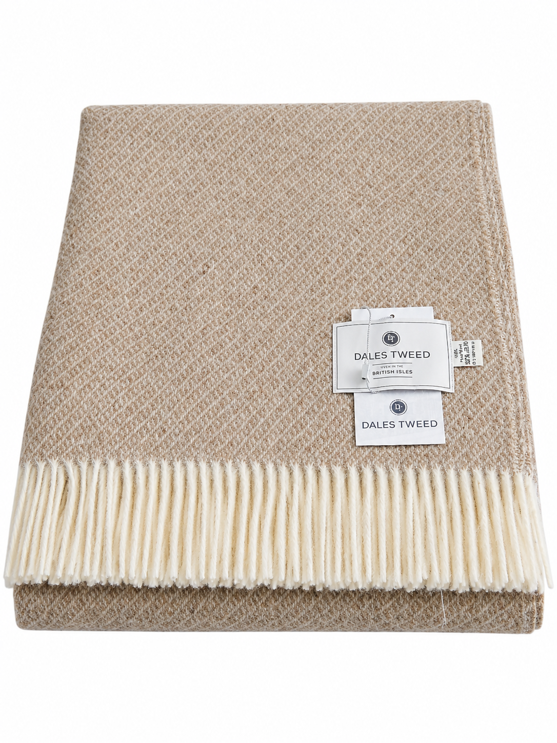 Dales Tweed 100% Pure Wool Donegal Throw Colour Classic Brown tone