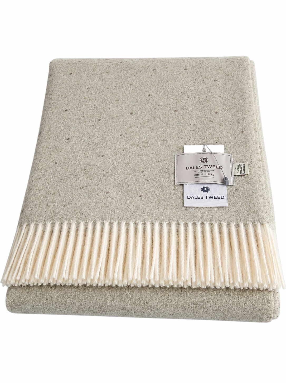 Dales Tweed 100% Pure Wool Donegal Throw Colour Classic Sage tone