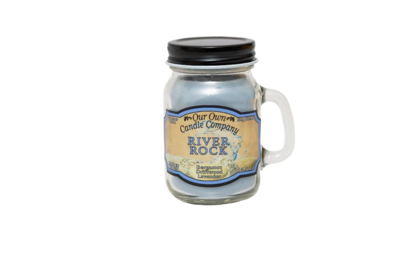 Our Own Candle Company River Rock Scented 13 Ounce Mason Jar Candle