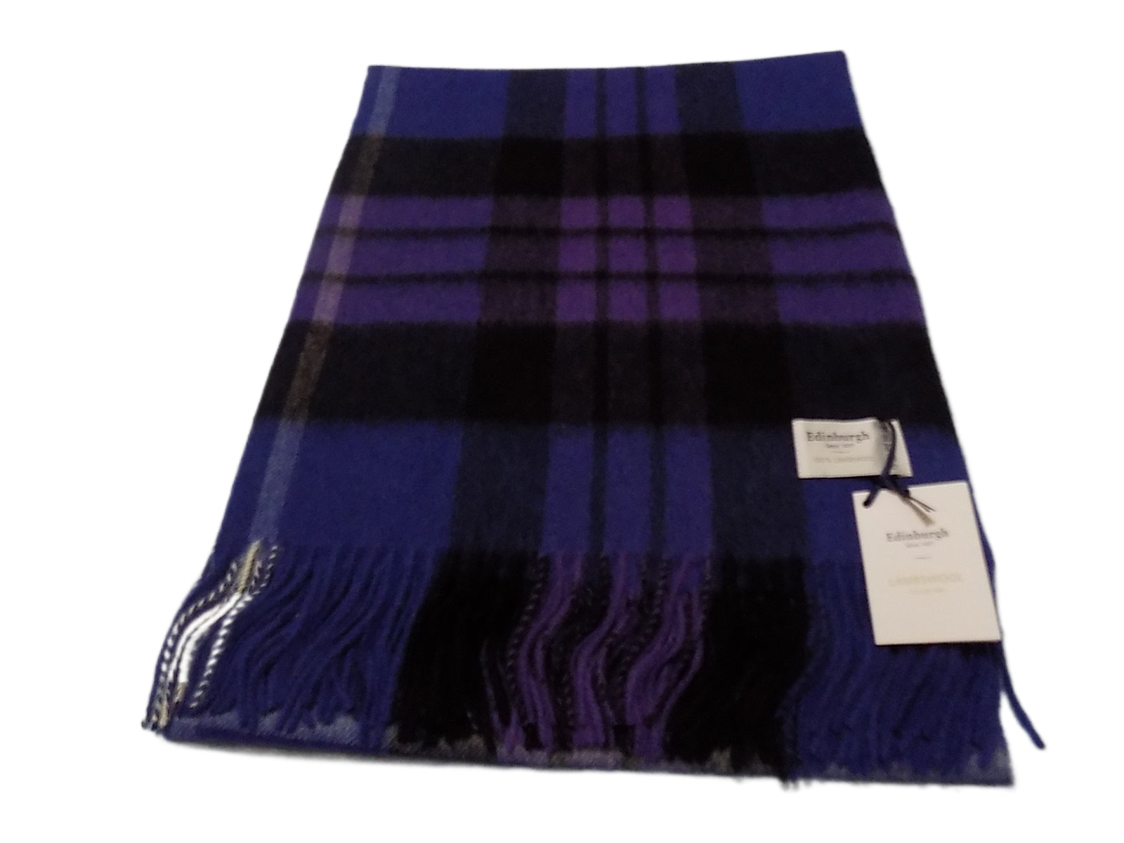 Edinburgh Tartan 100% Lambswool Large Stole Scarf Heritage of Scotland