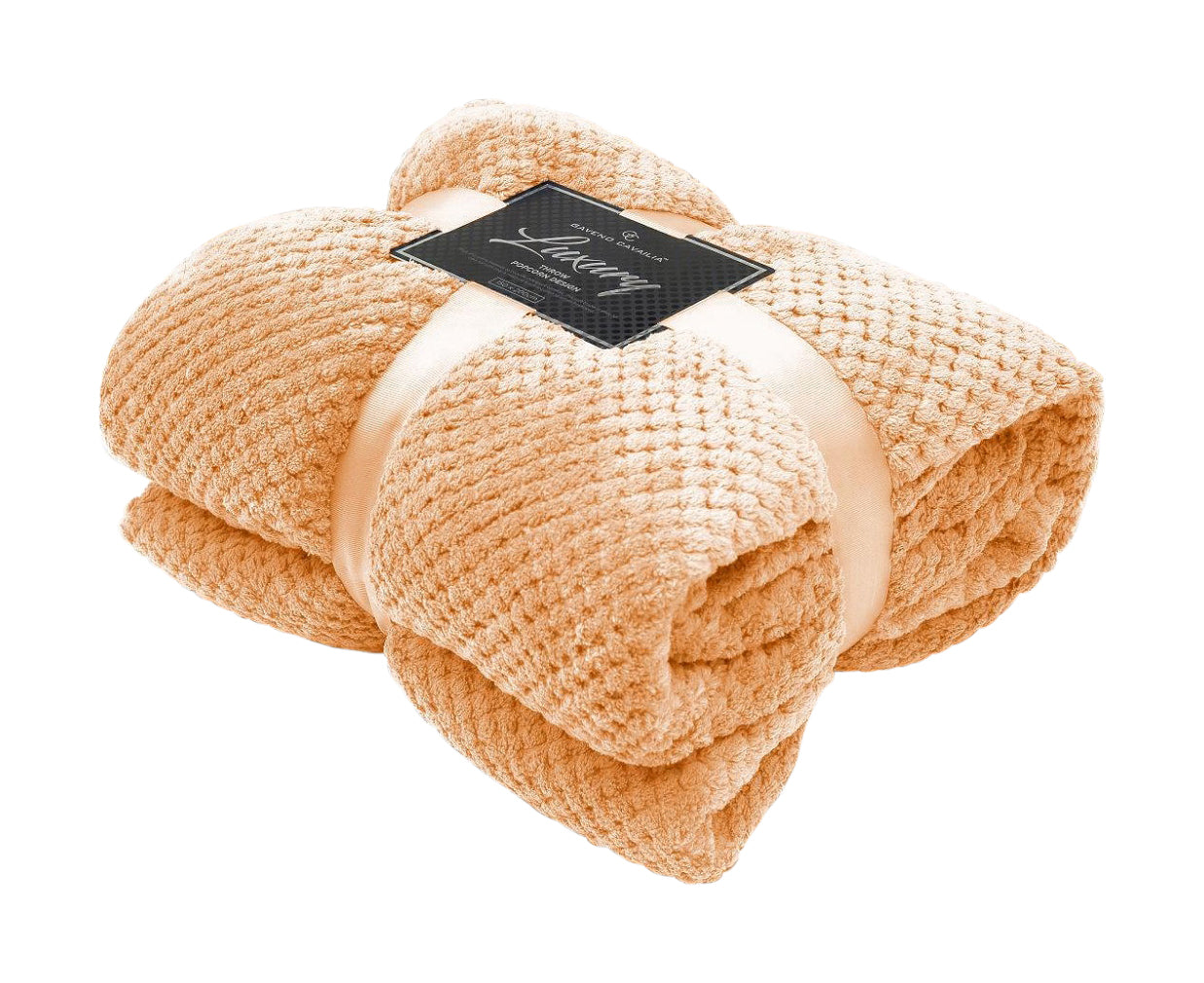 Teddy Soft Throw, For Sofas OR Settees, Large Sofa Throws, Peach