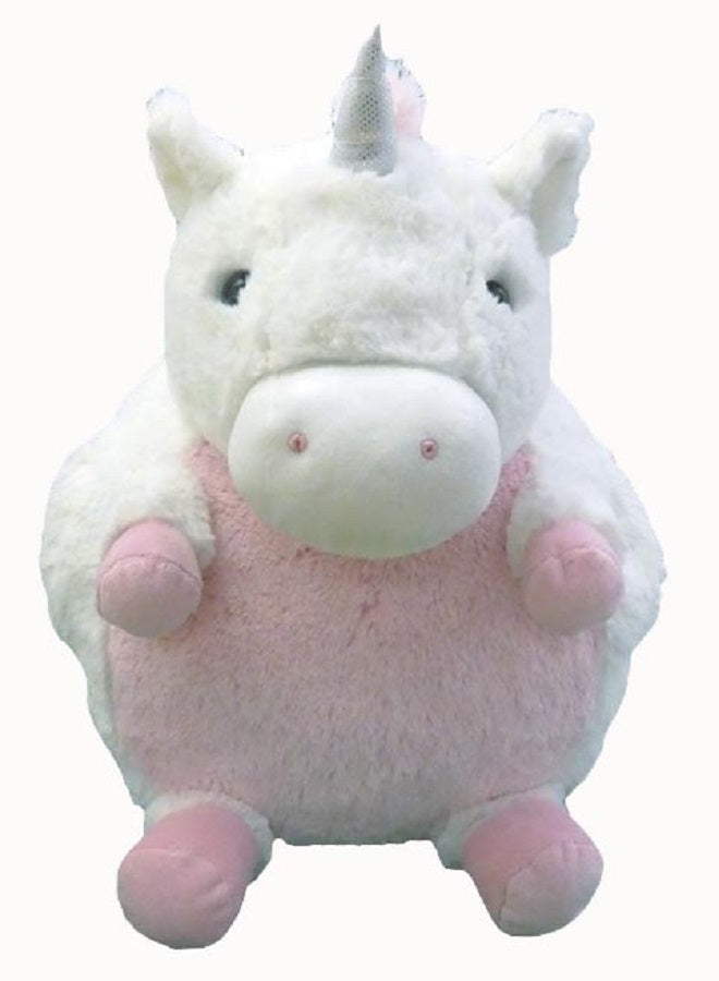Cozy-Time Giant Rainbow White & Pink Unicorn Handwarmer