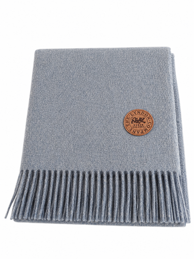 The Lyndon Company. Arthington Faux Cashmere Throw Colour Denim 130x180cm