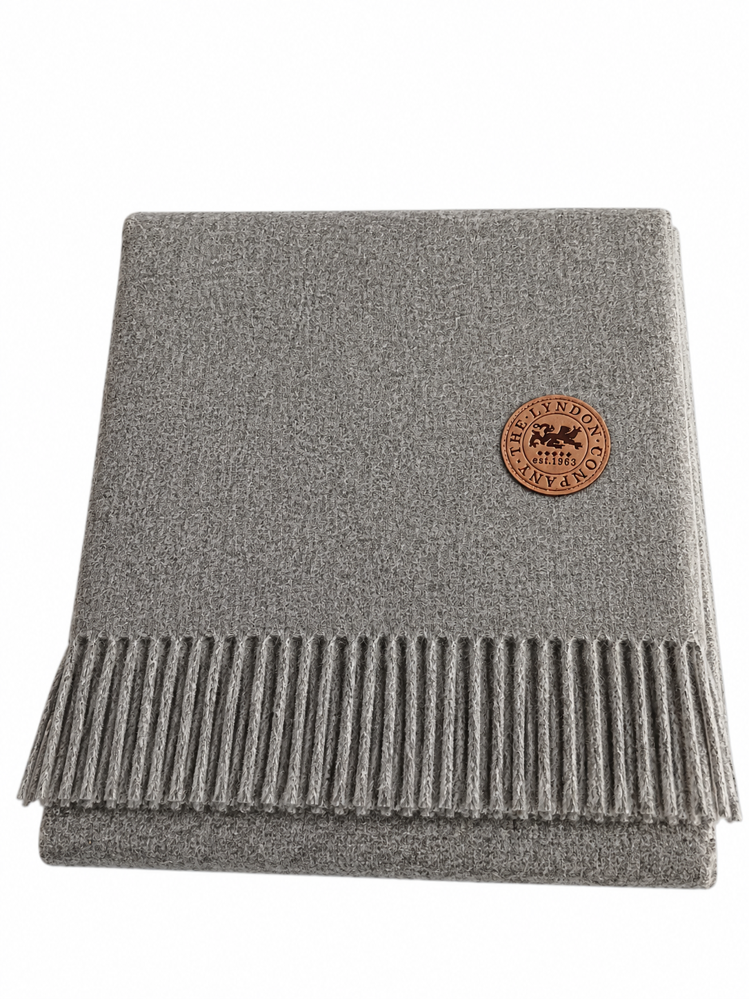 The Lyndon Company. Arthington Faux Cashmere Throw Colour Grey 130x180cm