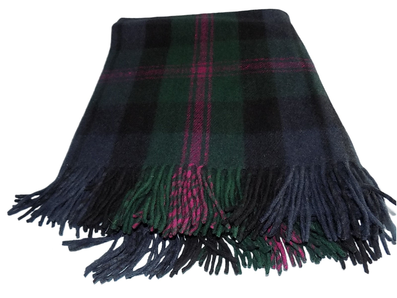 Highland Wool Blend Tartan Blanket / Throw Extra Warm Baird Tartan