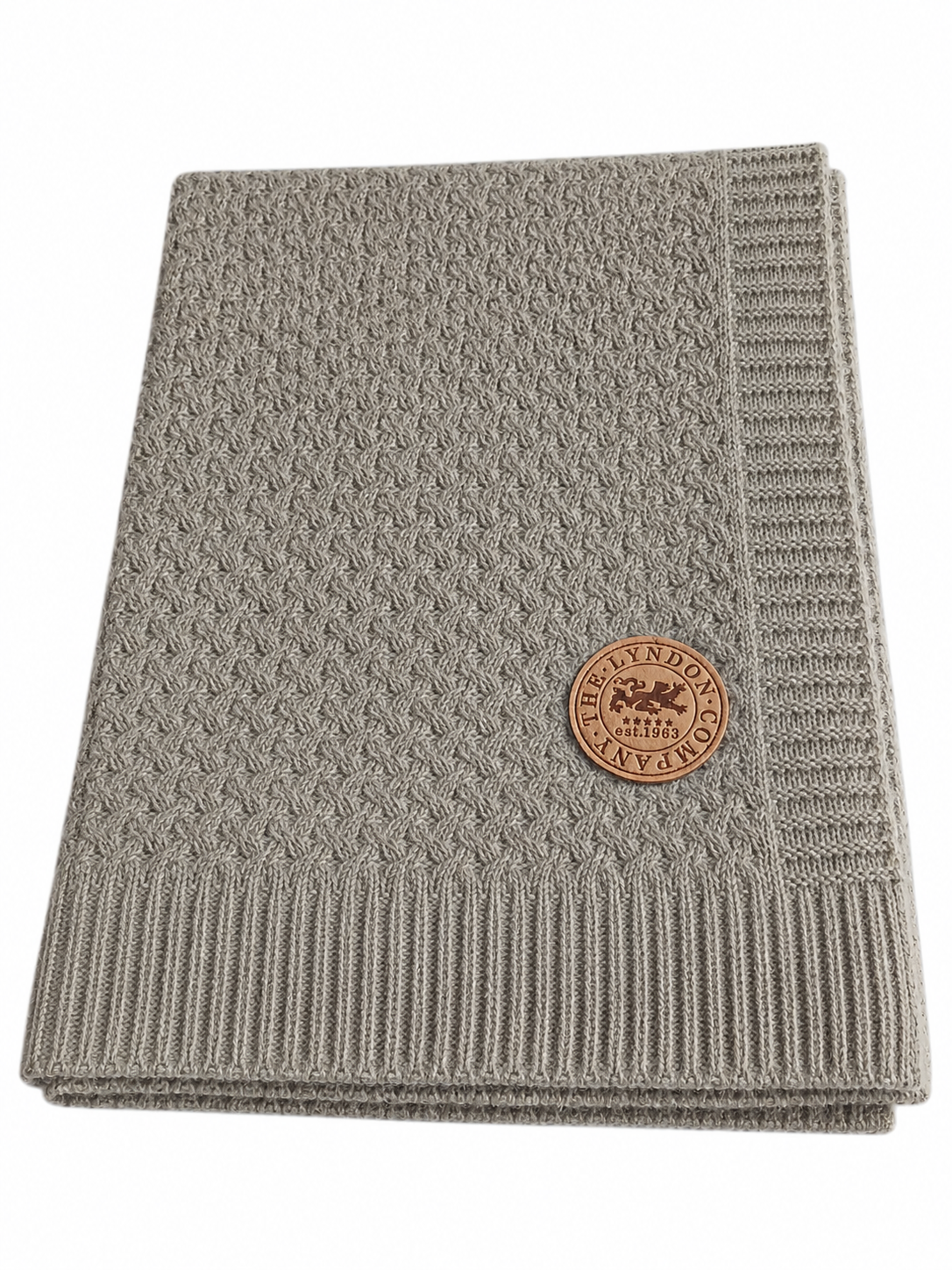 The Lyndon Company TLC Cadenza Knitted Throw Colour Grey 130x170cm