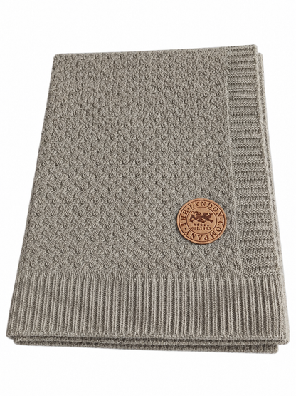The Lyndon Company TLC Cadenza Knitted Throw Colour Grey 130x170cm