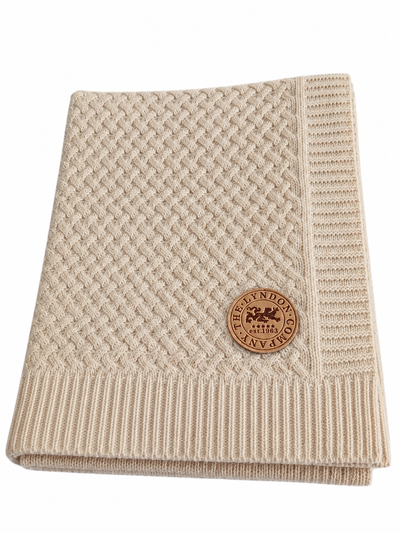 The Lyndon Company TLC Cadenza Knitted Throw Colour Natural 130x170cm