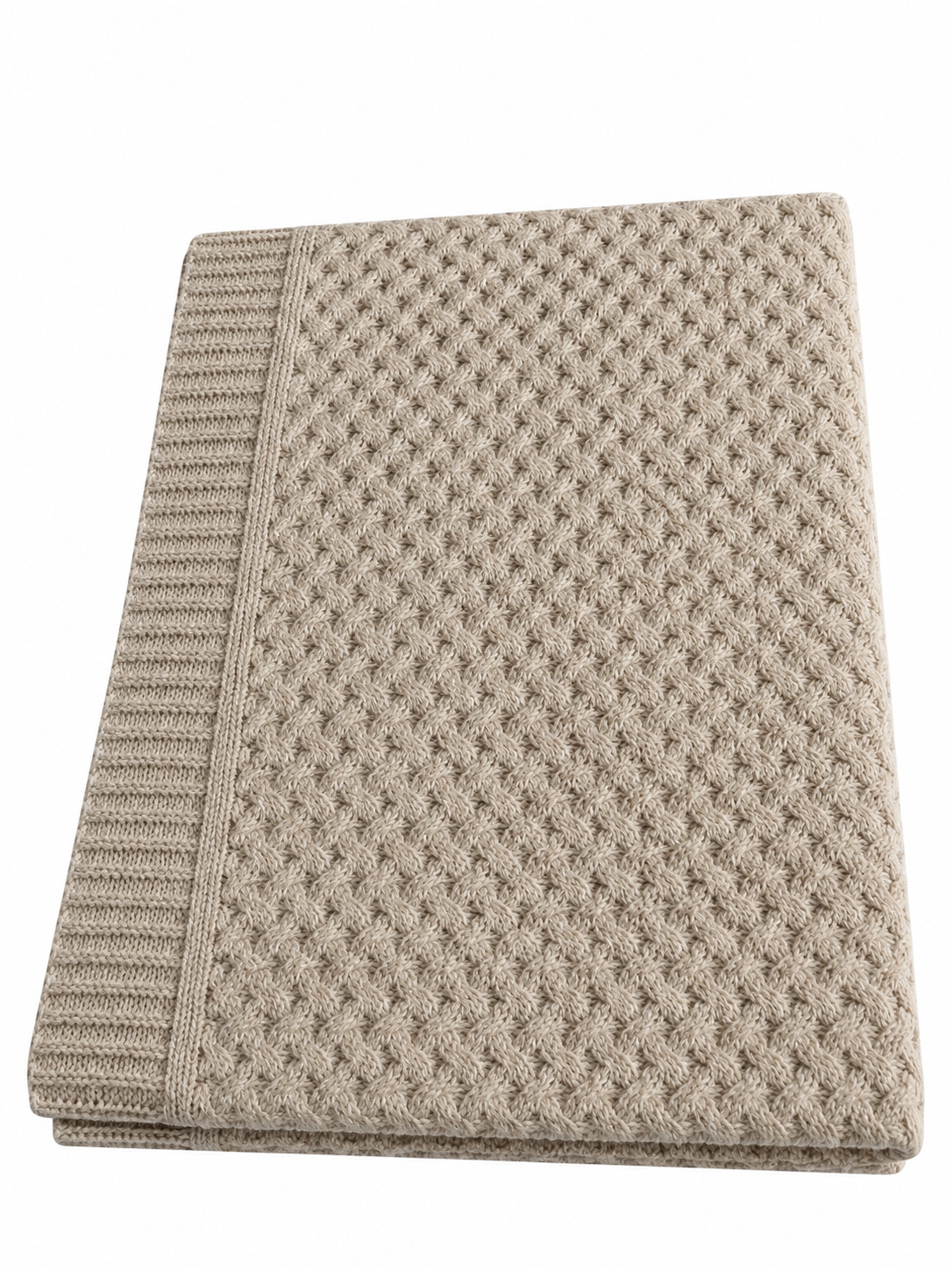 The Lyndon Company TLC Cadenza Knitted Throw Colour Natural 130x170cm