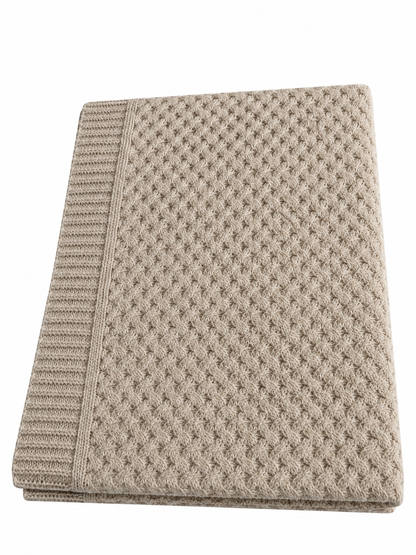 The Lyndon Company TLC Cadenza Knitted Throw Colour Natural 130x170cm