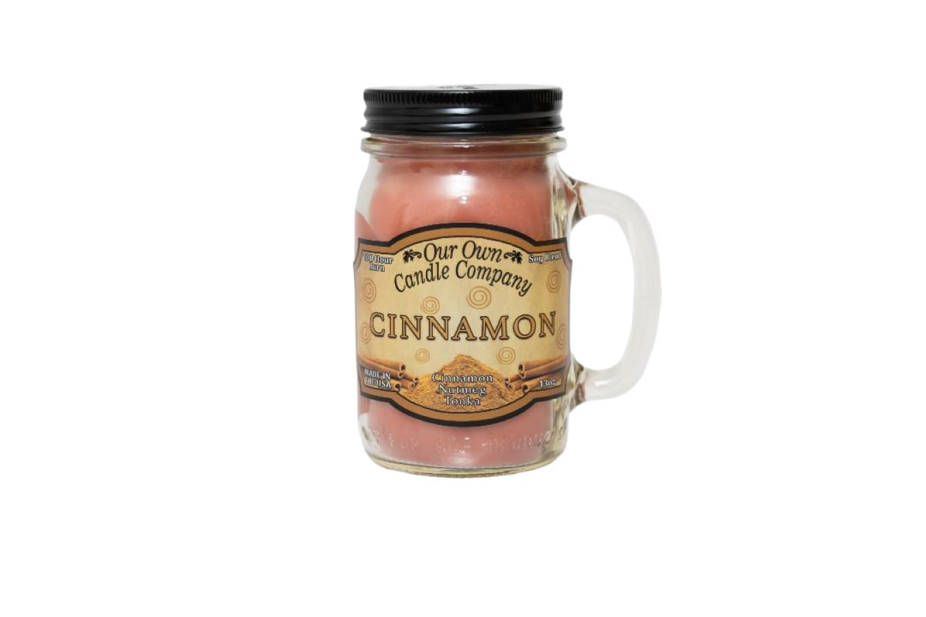 Our Own Candle Company Cinnamon Mason Jar Candle (100hr) 13oz