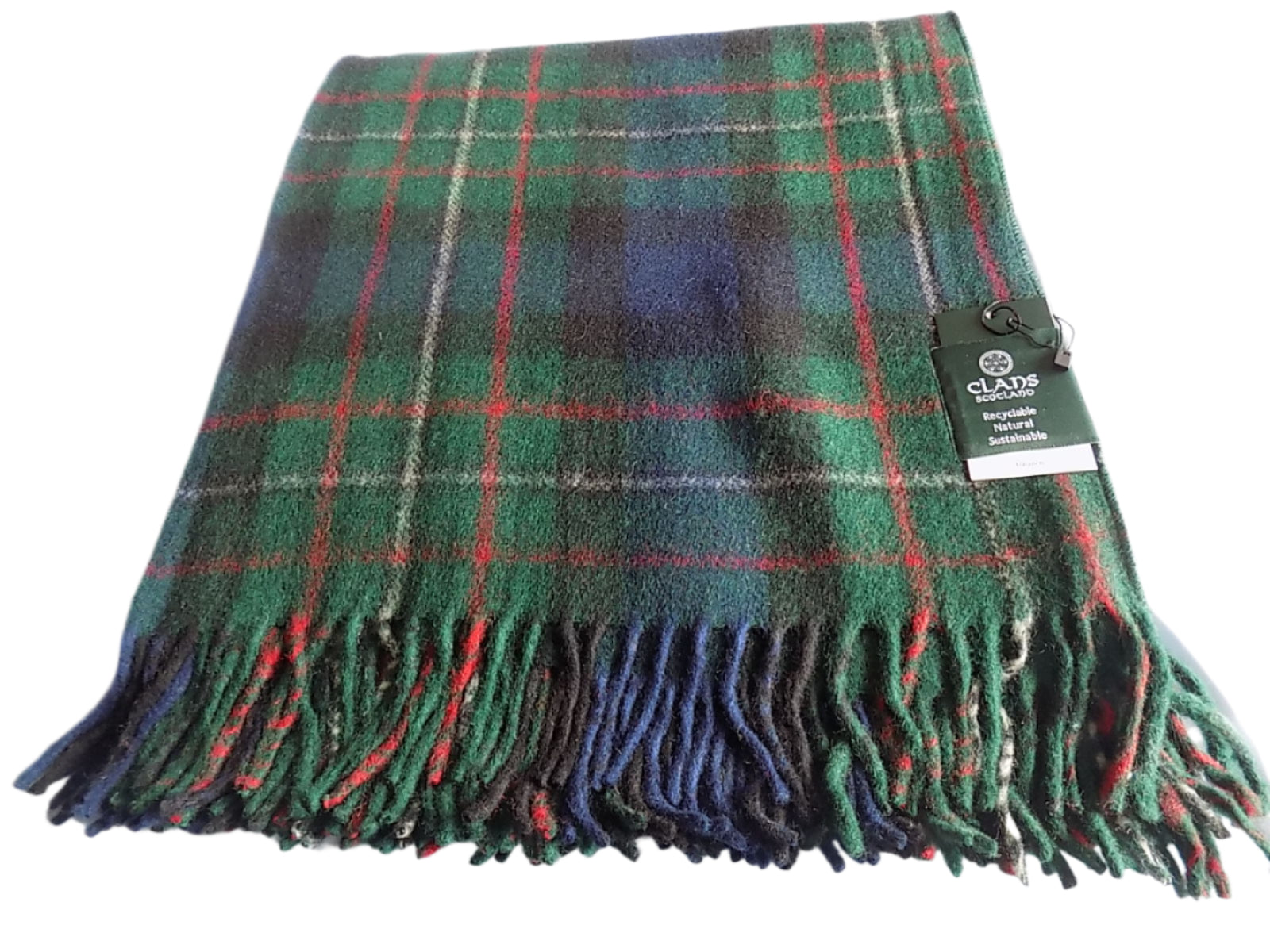 Highland Wool Blend Tartan Blanket / Throw Ferguson Tartan