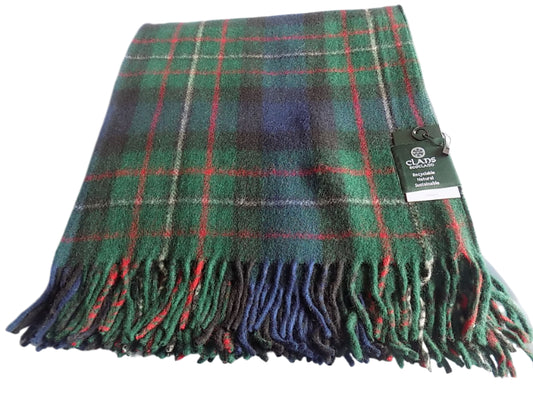 Highland Wool Blend Tartan Blanket / Throw Ferguson Tartan