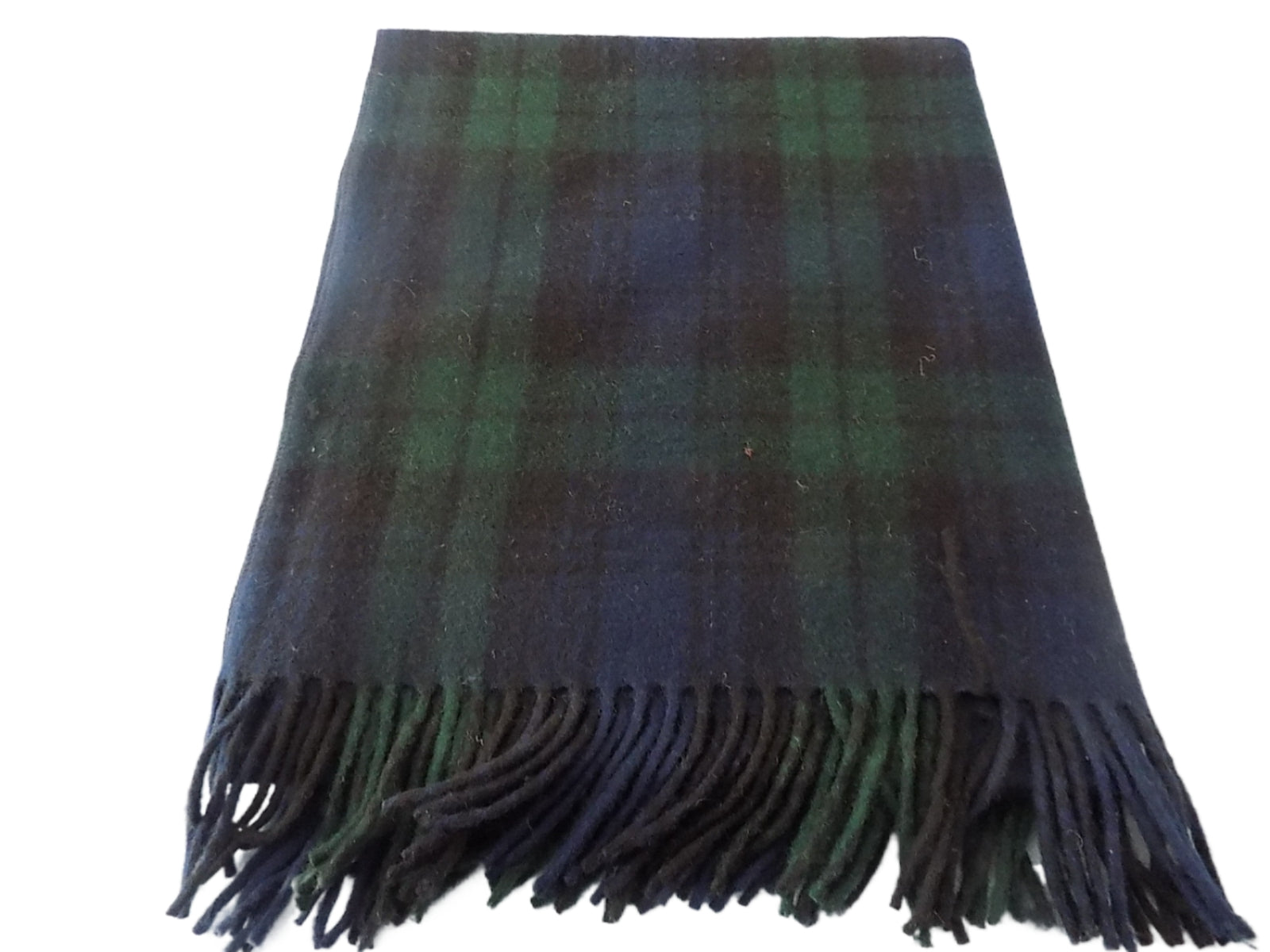 Wool Knee Blanket/Throw Black Watch Tartan