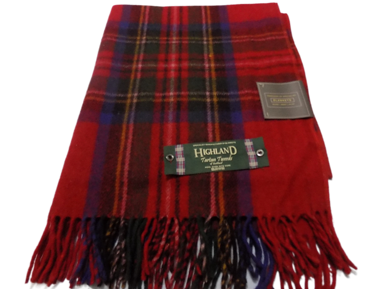 Wool Knee Blanket/Throw Stewart Royal Tartan