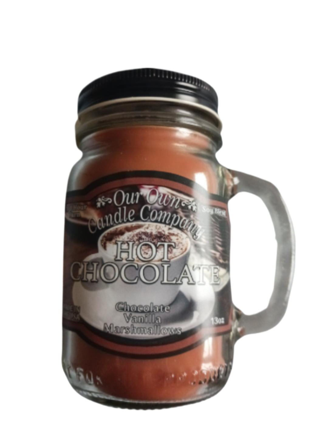 Hot Chocolate - Mason Jar Candle (100hr) 13oz - Our Own Candle Company