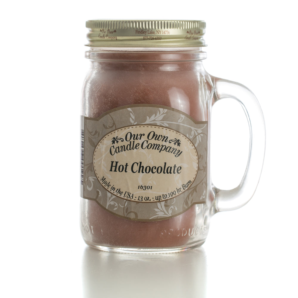 Hot Chocolate - Mason Jar Candle (100hr) 13oz - Our Own Candle Company