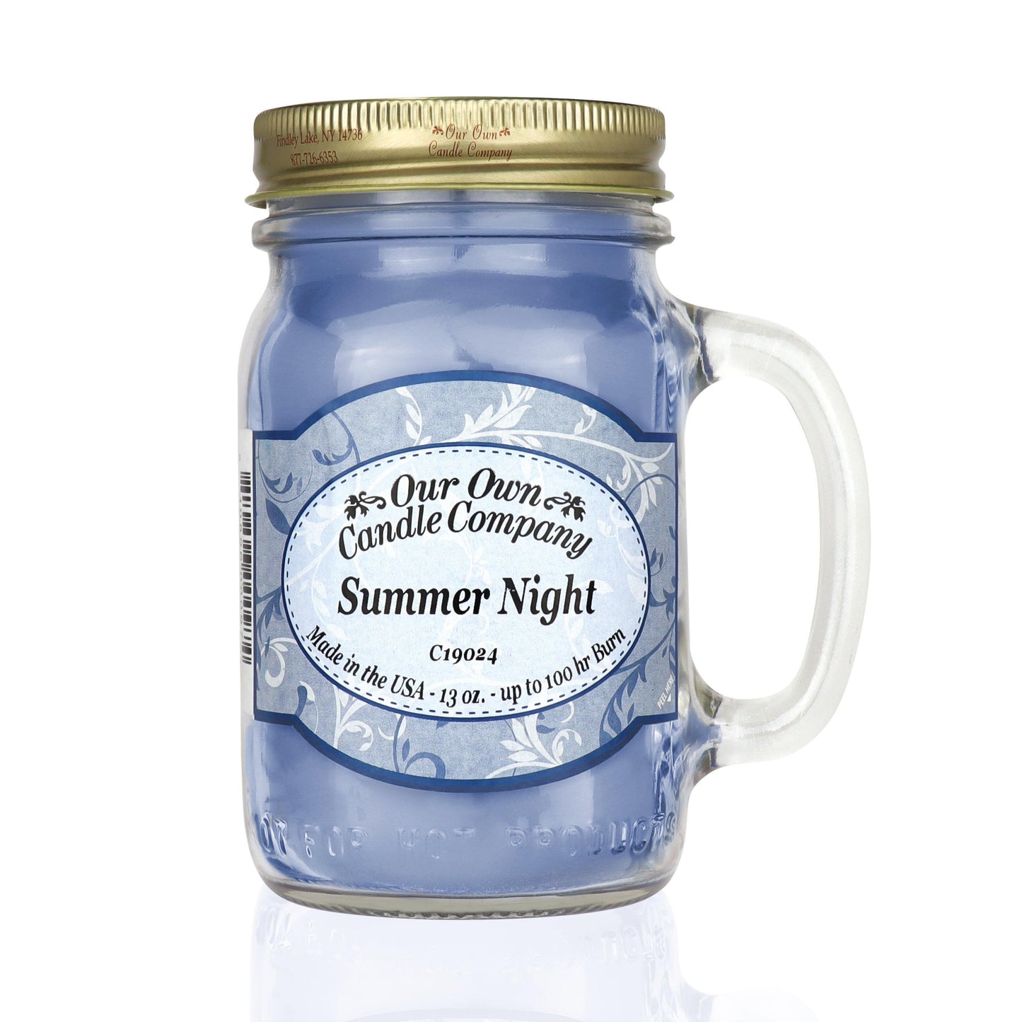 Summer Night - Scented Jar Candle 100 hr burn time - Our Own Candle 13oz