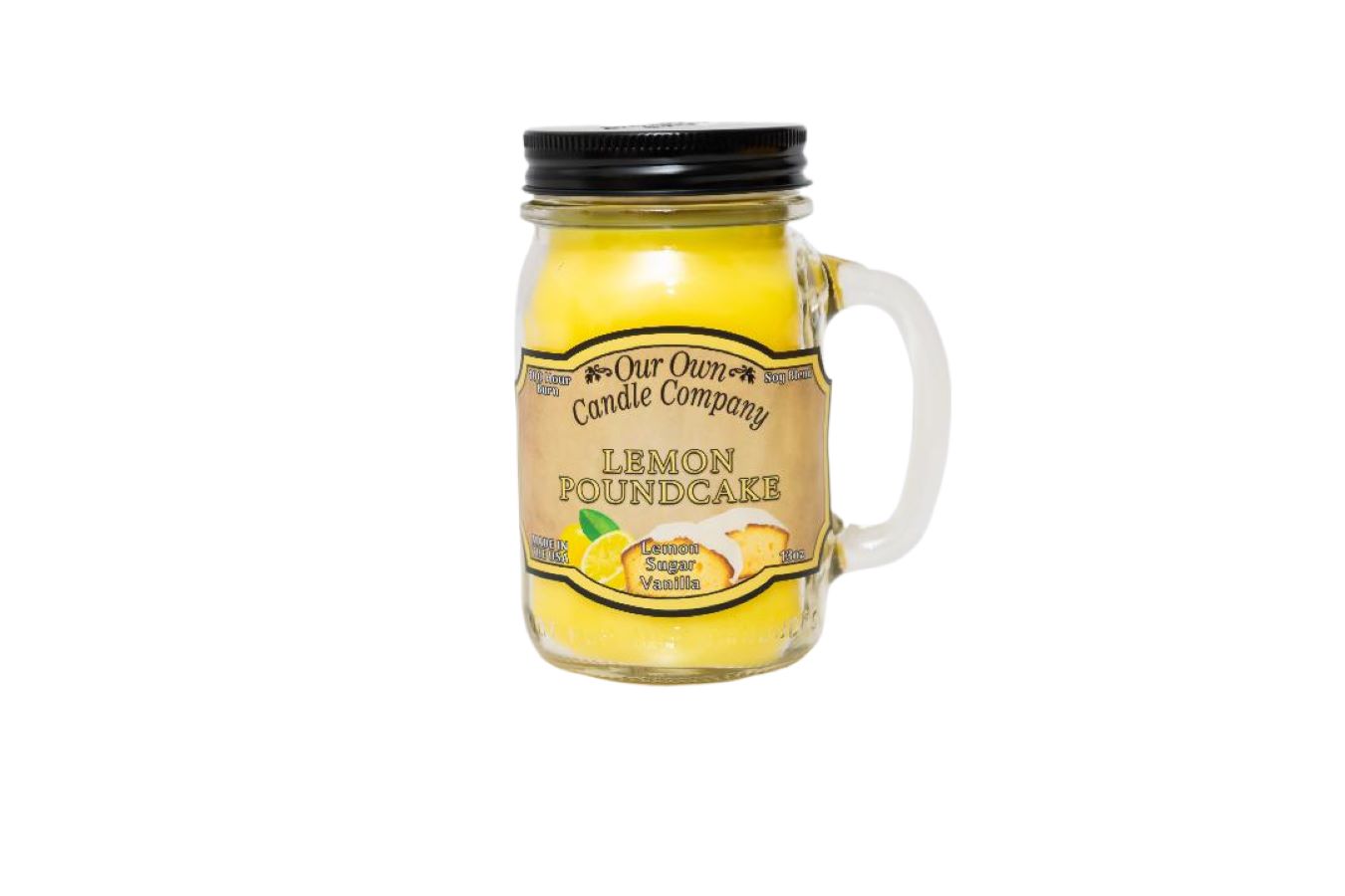 Our Own Candle Company Lemon Pound Cake Mason Jar Candle (100hr) 13oz