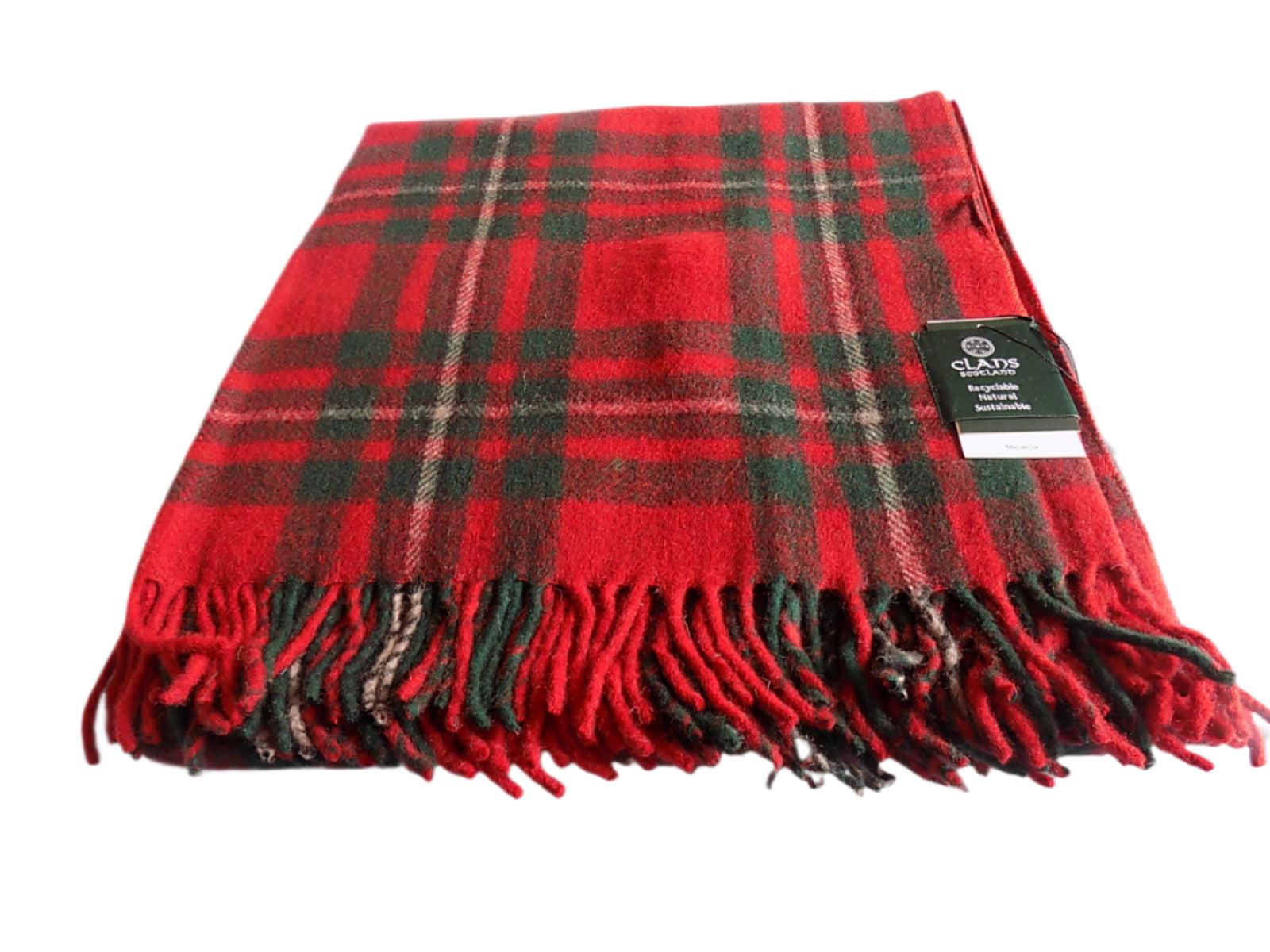 Highland Wool Blend Tartan Blanket / Throw MacGregor Tartan