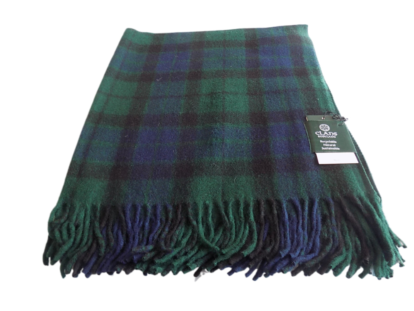 Highland wool blend tartan blanket throw in MacKay Tartan, styled as tartan capelet or cape tartan for versatile use.