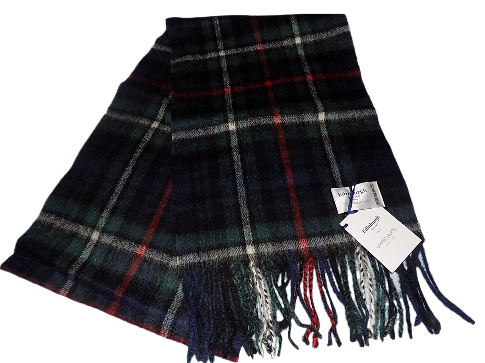 Edinburgh 100% Lambswool Scottish Tartan Multicolour Scarf Mackenzie Tartan