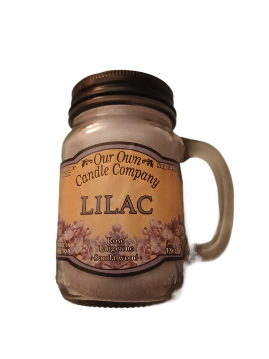 Our Own Candle 13oz Lilac Scented Jar Candle 100 hr burn time