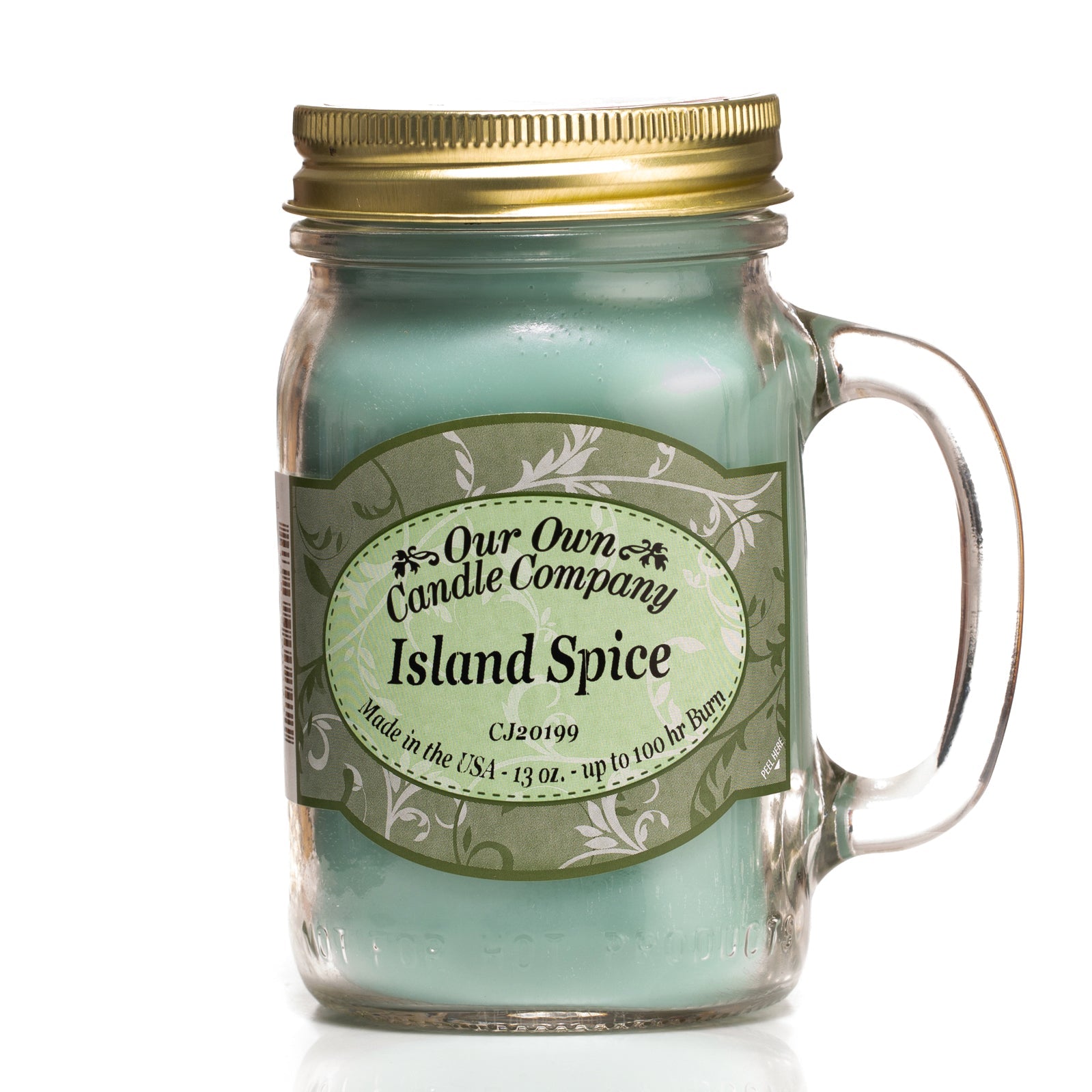 Island Spice - Fragranced Large 13oz Mason Jar Candle - Our Own Candle Company