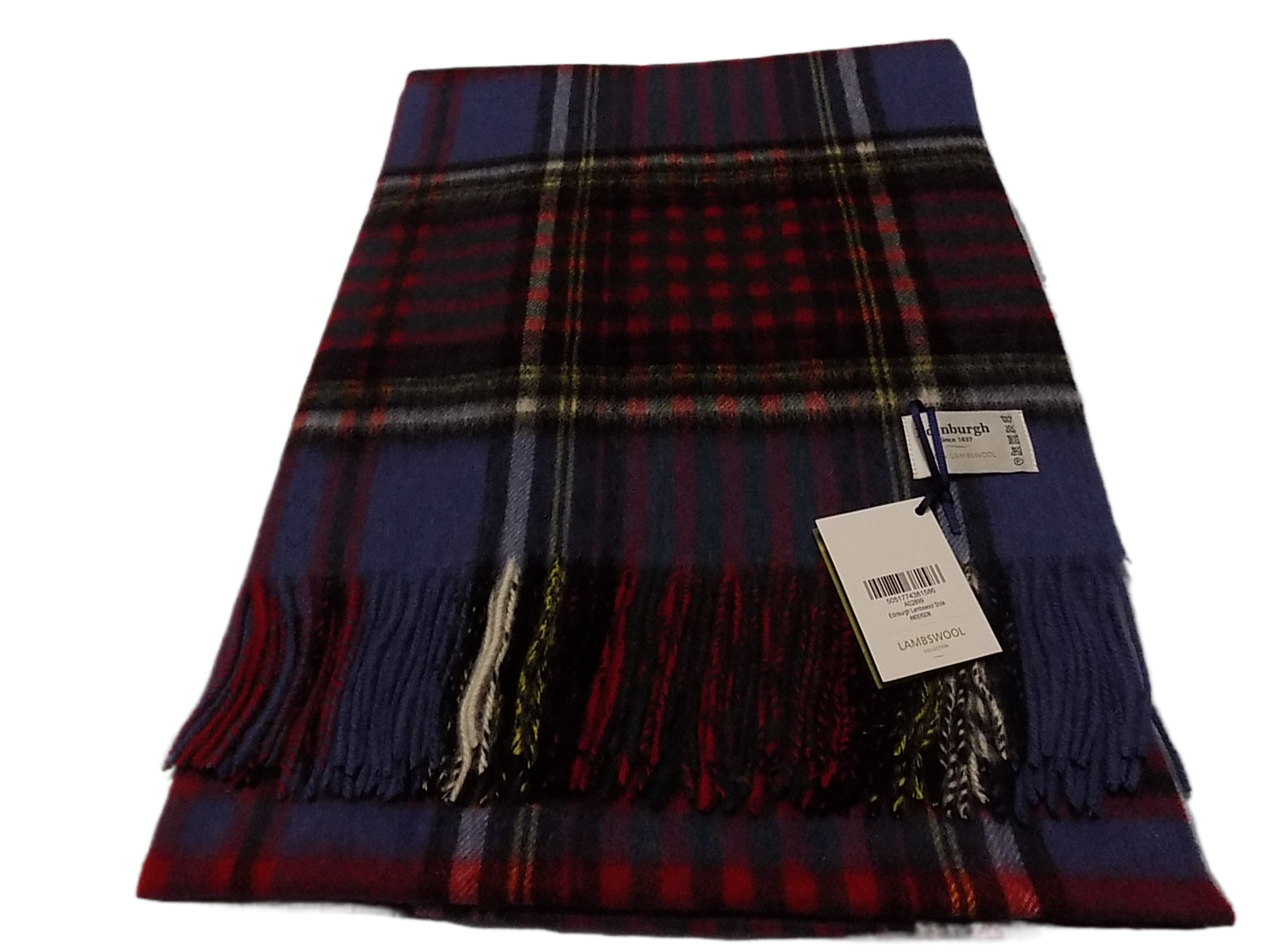 Edinburgh Tartan 100% Lambswool Large Stole Scarf Anderson