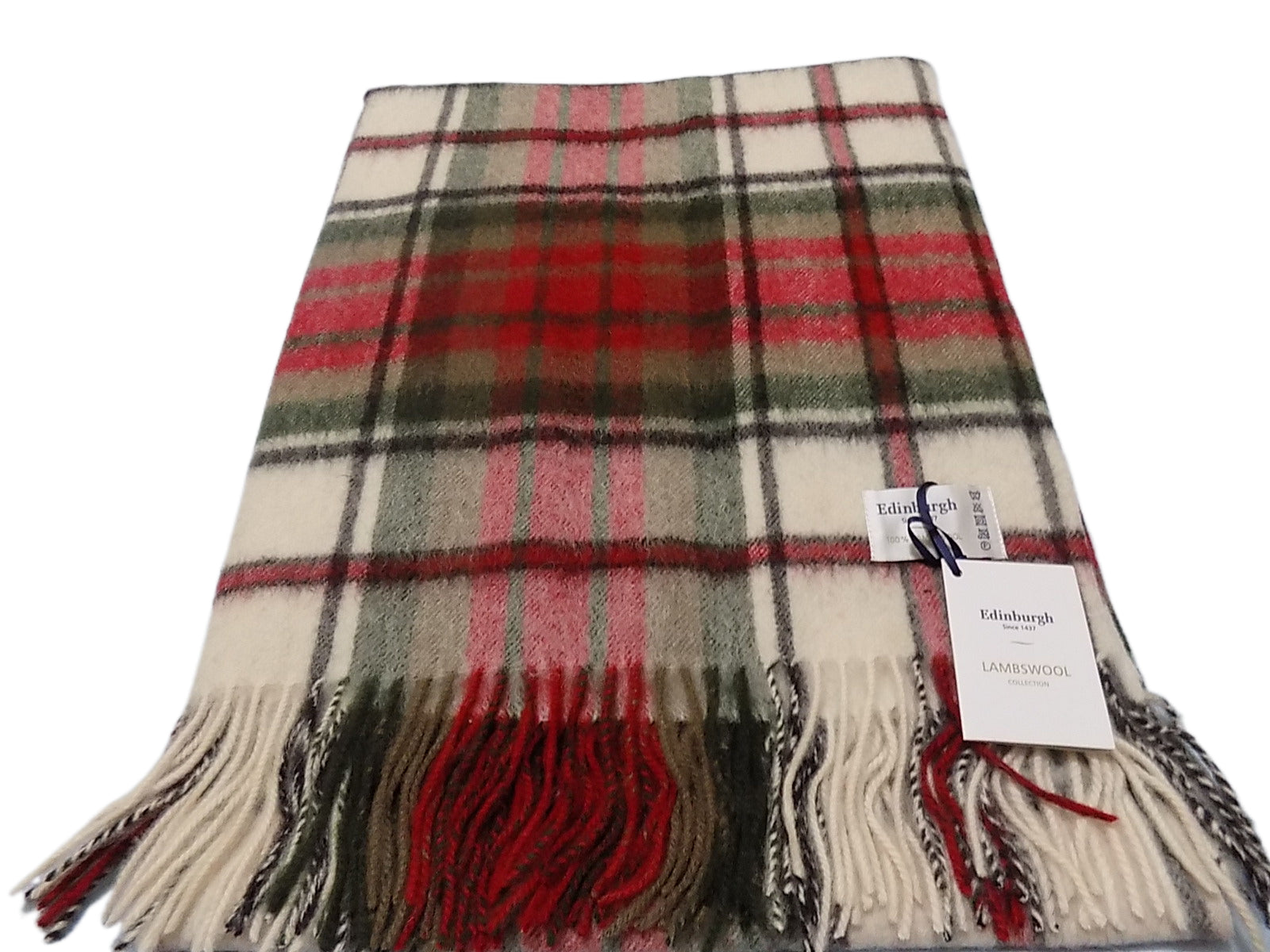 Edinburgh Tartan 100% Lambswool Large Stole Scarf Macduff Dress