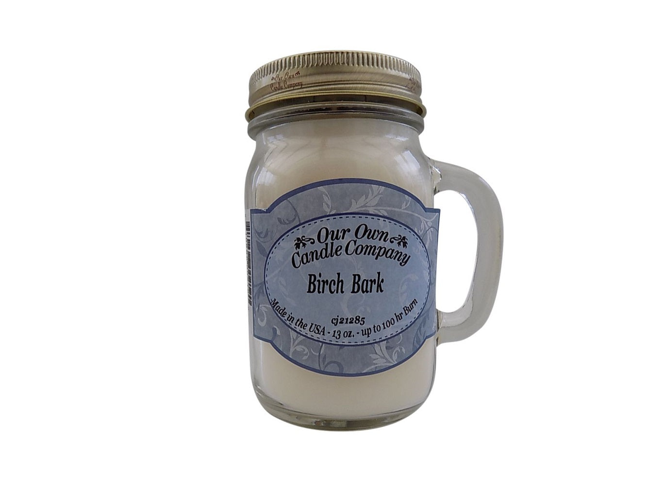 Our Own Candle Company Birch Bark Scented 13 Ounce Mason Jar Candle