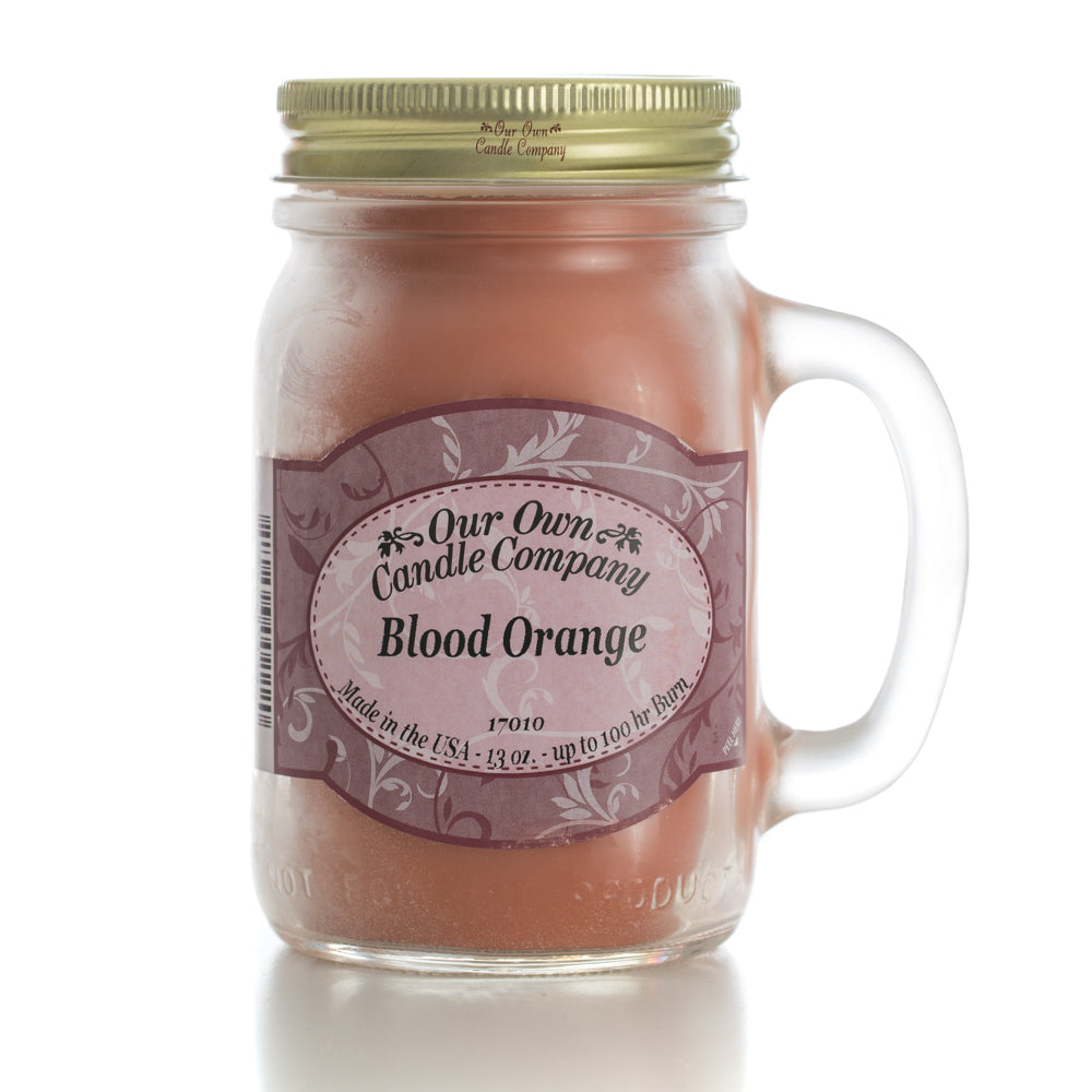 Our Own Candle Company Blood Orange Fragranced Large 13oz Mason Jar Candle