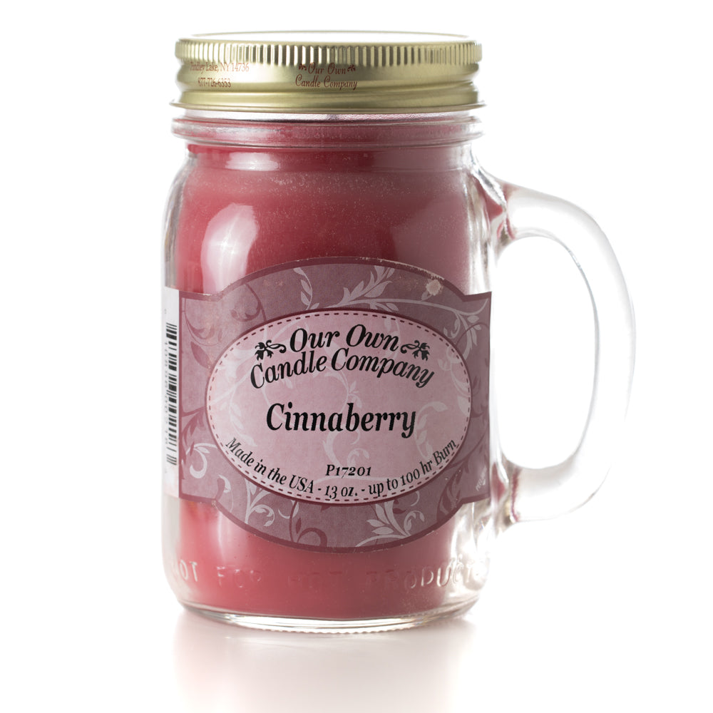 Our Own Candle Company CINNABERRY Cinnamon & Berry Fragrance Mason Jar