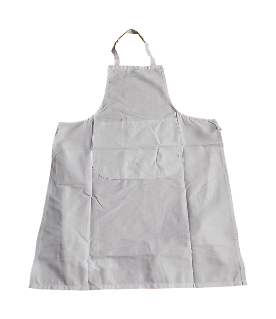 Plain School White Apron with front pocket Suitable for Crafts Cooking Painting WoodWork DT Home Economics