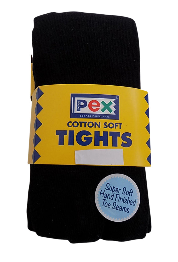 Pex Cotton Soft Sunset One Pair Girl's Tights Colour Black