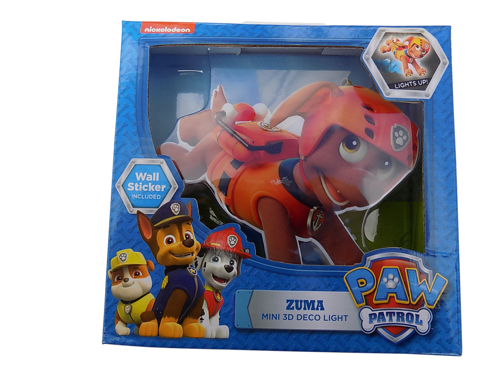 Paw Patrol 3D Deco Mini-Sized LED Wall Light ZUMA