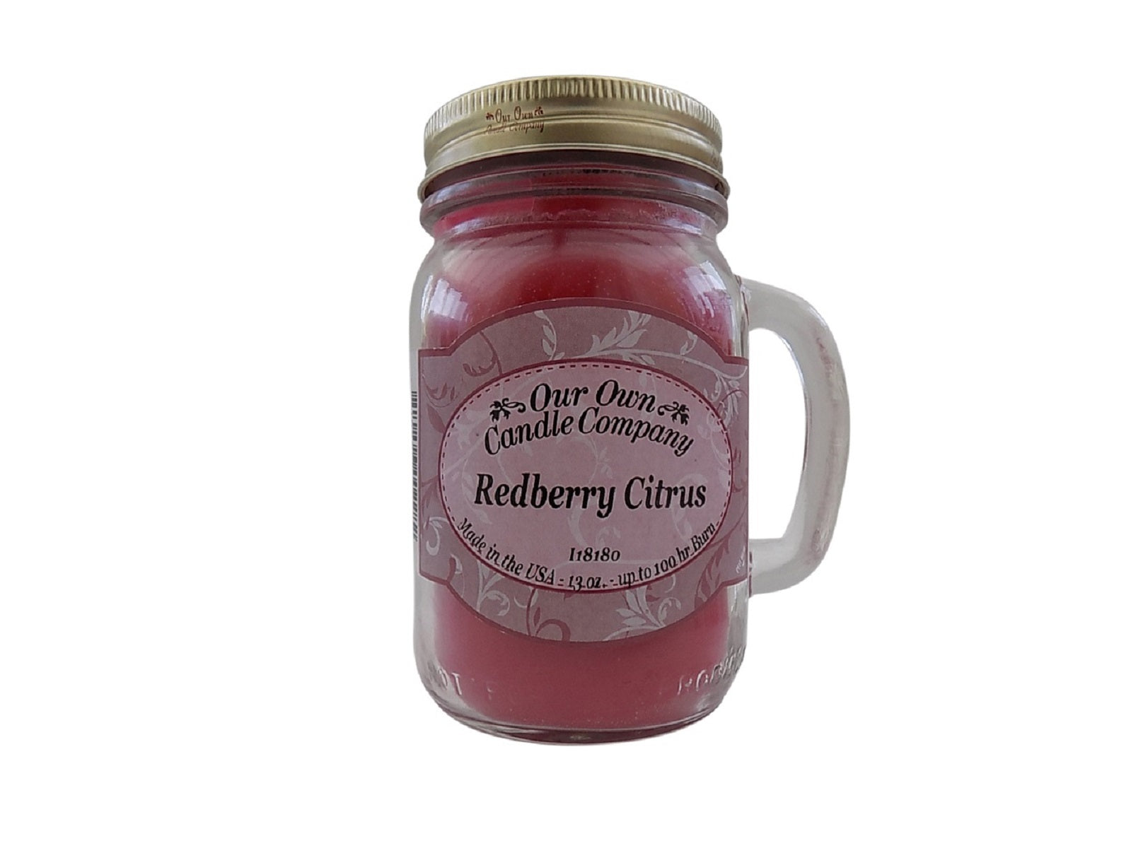 Our Own Candle Company Redberry Citrus Large Mason Jar Candle