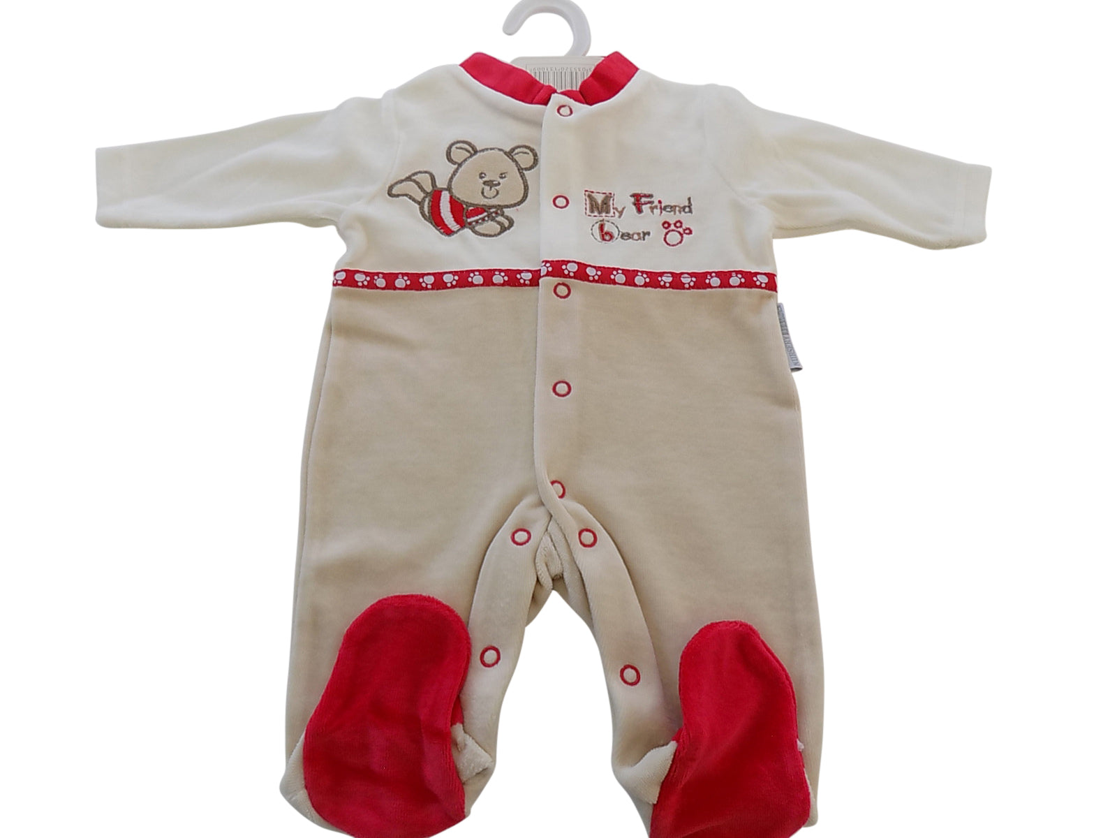 Baby All in One with Motif of Teddy Bear (My Friend Bear) Cream