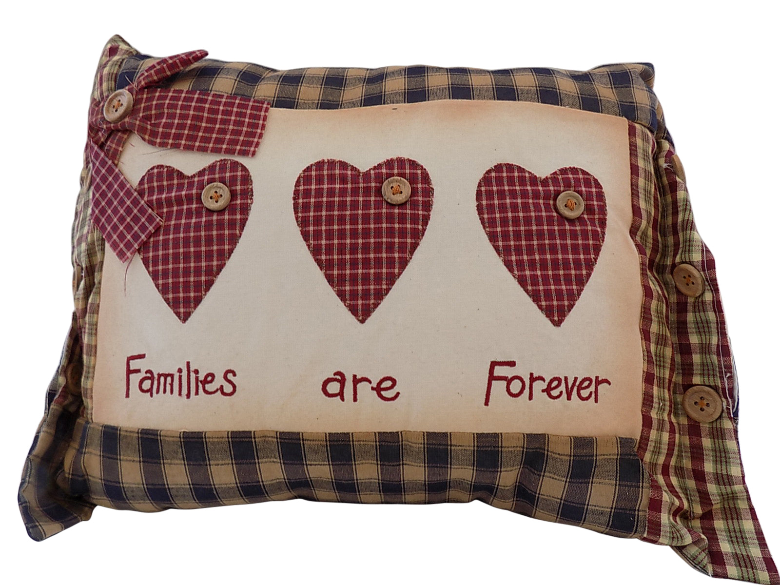 Rustic Country Farmhouse (Families are forever) Rectangle Cushion