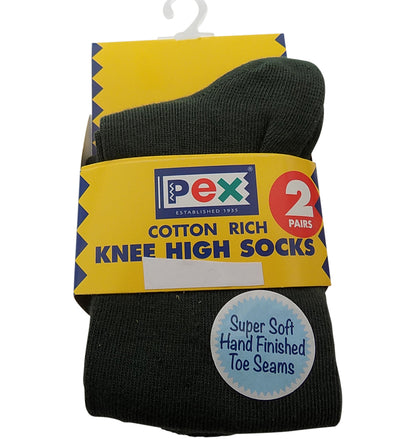 Knee High Socks 2 pk Pex Graduate Colour Bottle