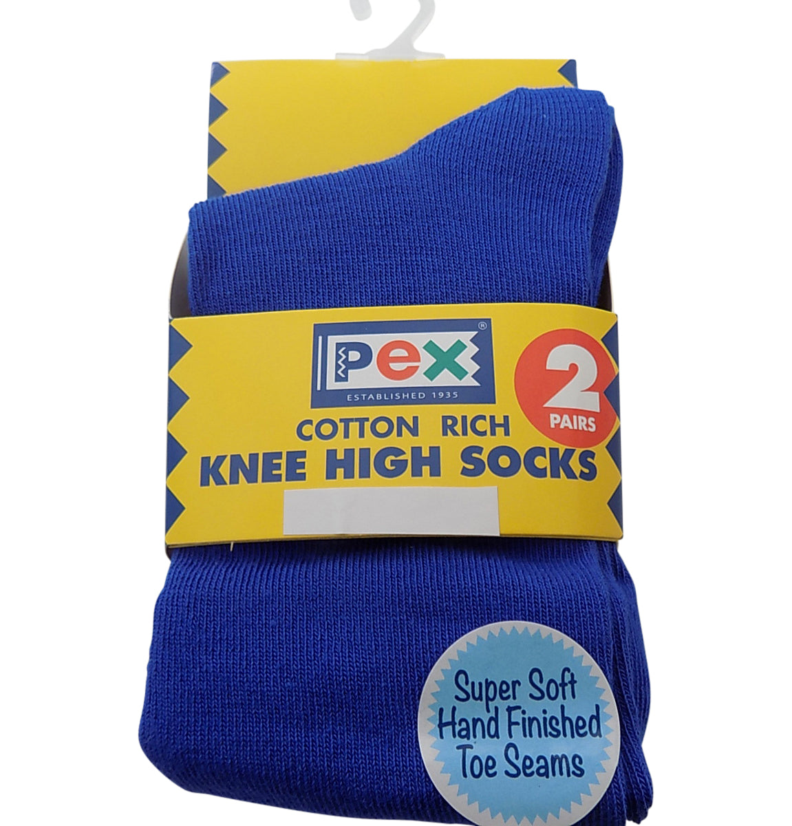 Knee High Socks 2 pk Pex Graduate Colour Royal Blue