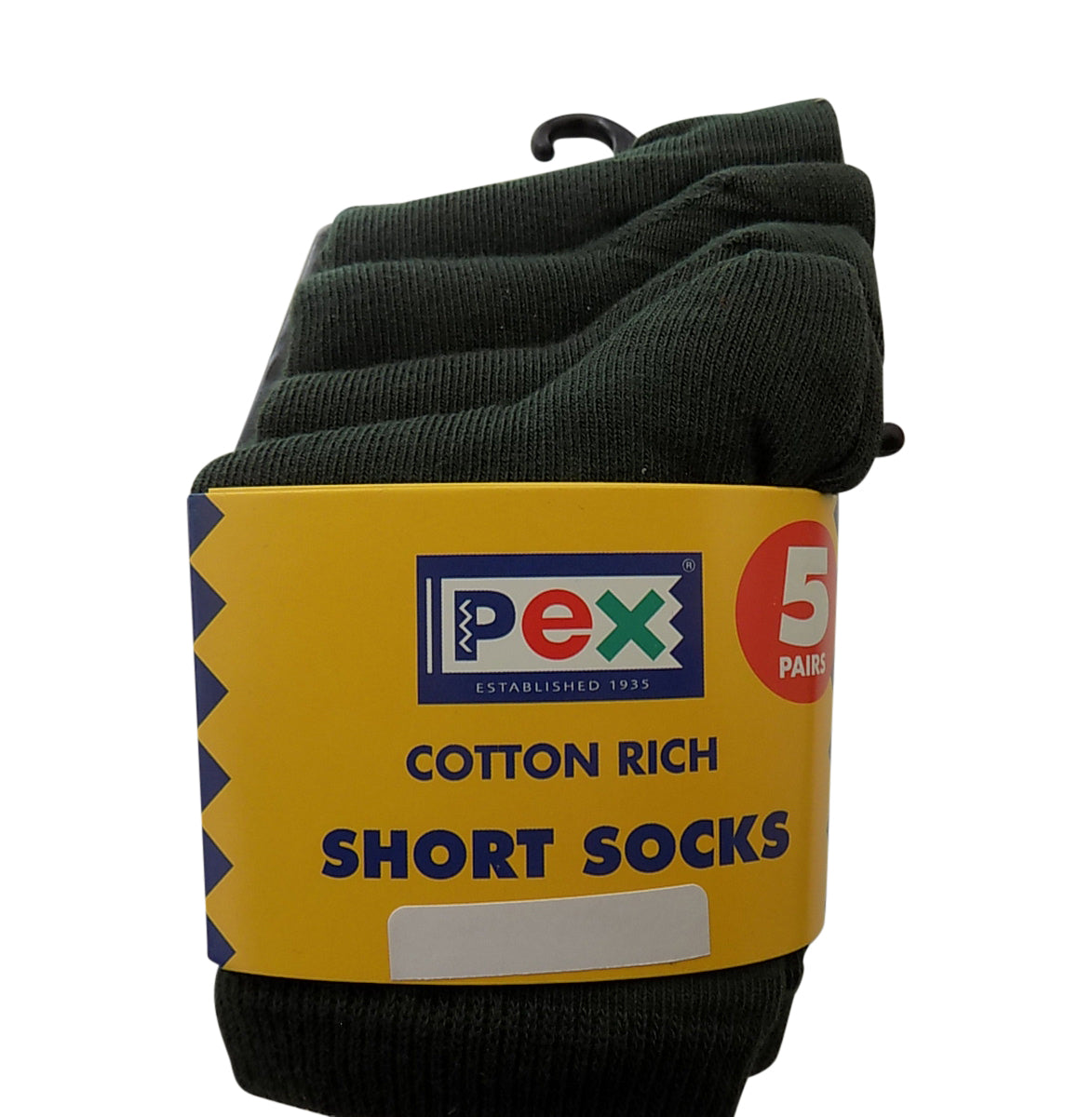 PEX Short School Award 5 Pairs Boy's/Girls Short Socks Bottle