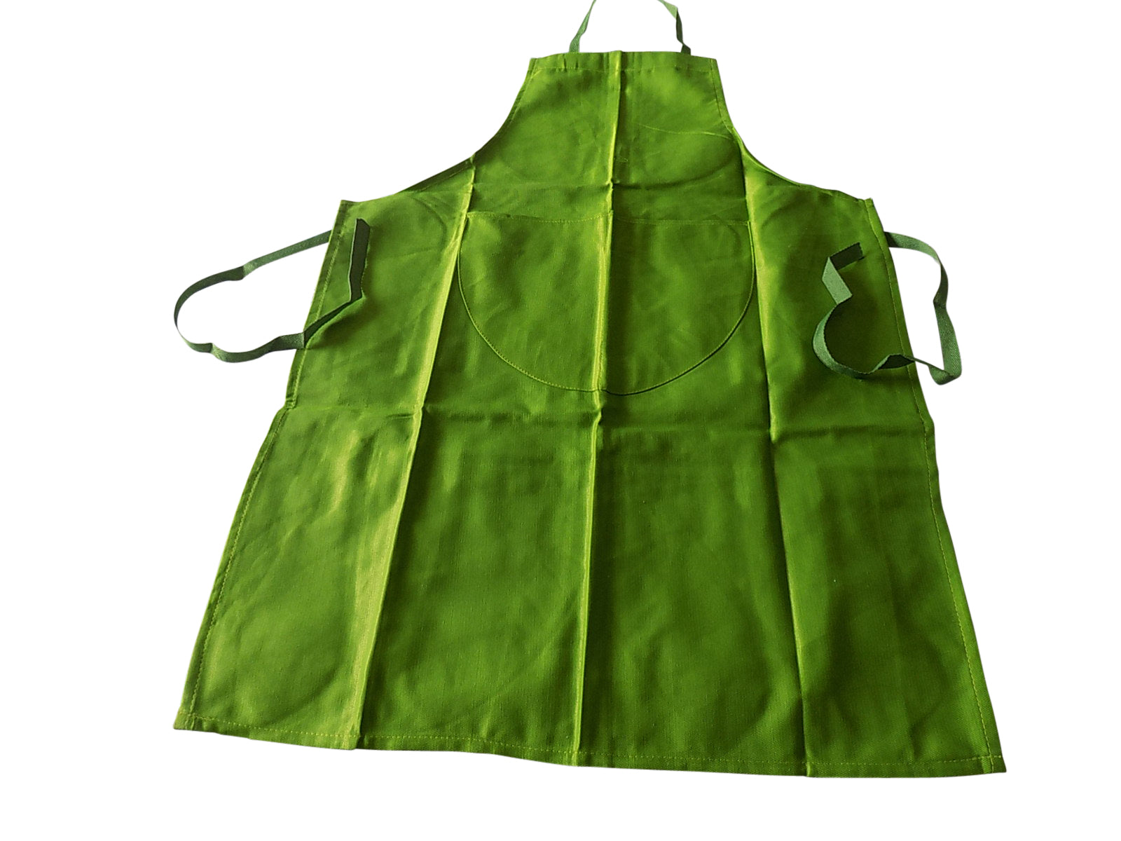 Plain School Lime Apron with front pocket Suitable for Crafts Cooking Painting Woodworks DT Home Economics