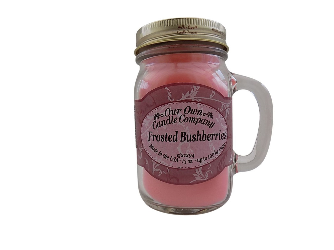 Our Own Candle 13oz Frosted Bushberries Scented Jar Candle 100 hr burn time