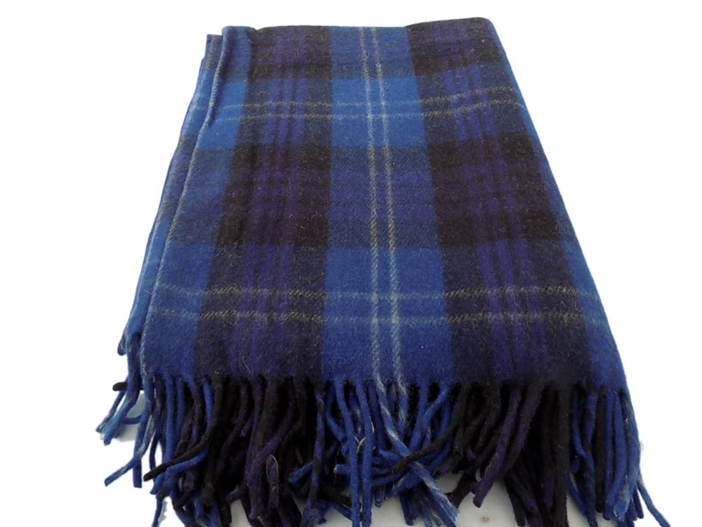 Highland Wool Blend Tartan Blanket / Throw Extra Warm Heritage of Scotland