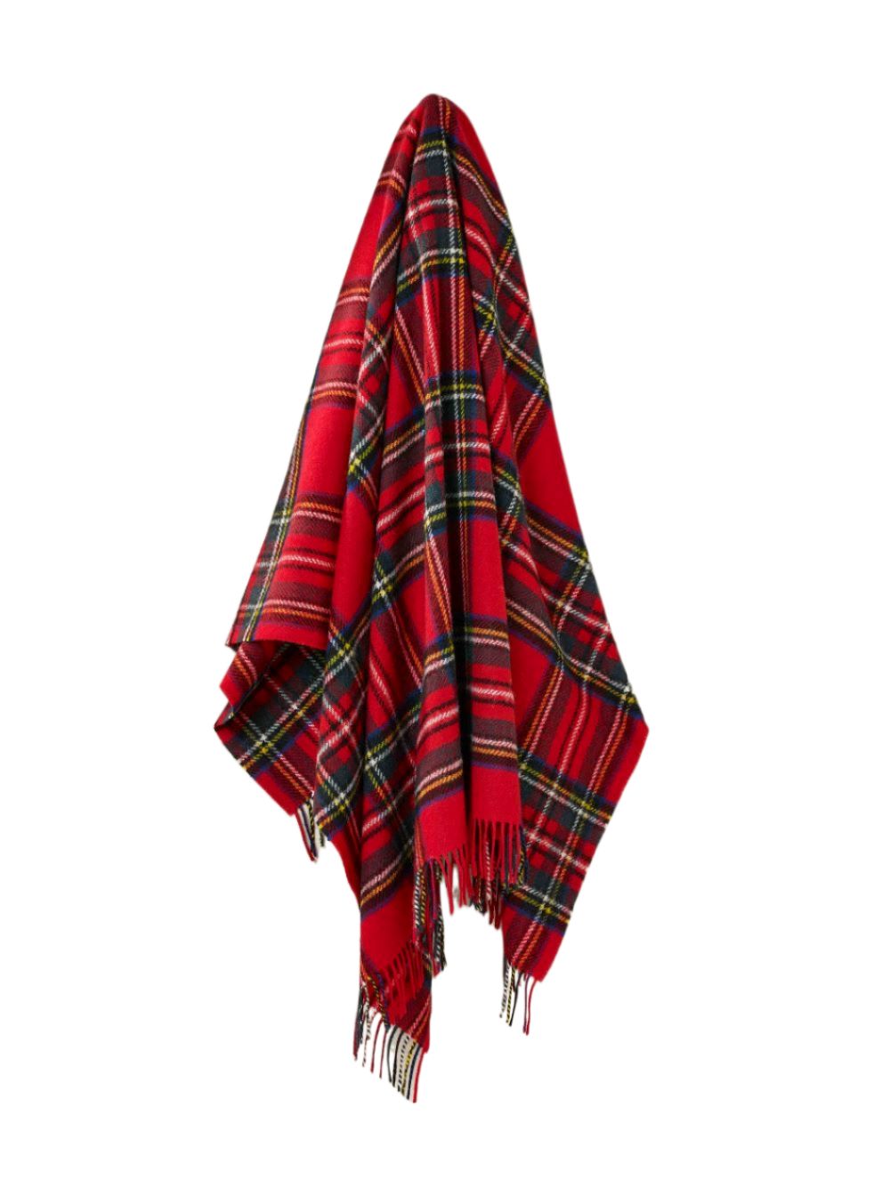 Tartan - Pure New Wool - Royal Stewart - Throw Blanket 140cm x 185cm