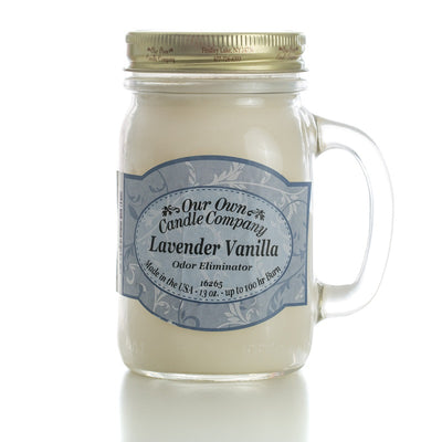 Our Own Candle Company Lavender Vanilla Scented 13 Ounce Mason Jar Candle